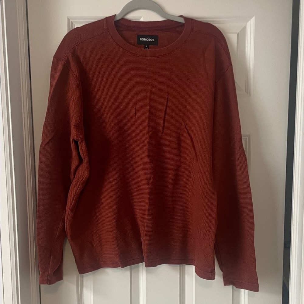 Bonobos Men's Brick Red Long Sleeve
